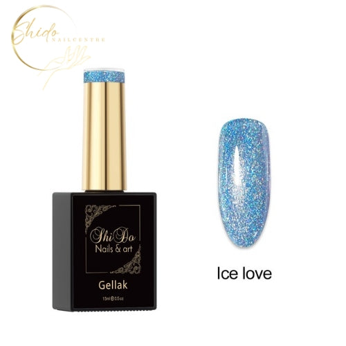 gellak hologram blauw - volle sparkel en rijke diepe kleur van Shidonails & Art