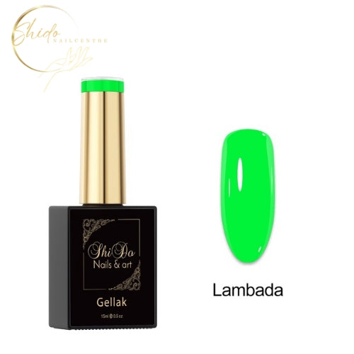neon groen gellak- volle dekking en rijke diepe kleur van Shidonails & Art