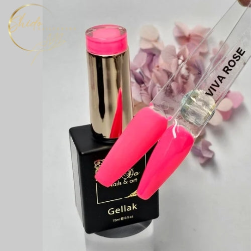 neon roze gellak- volle dekking en rijke diepe kleur van Shidonails & Art