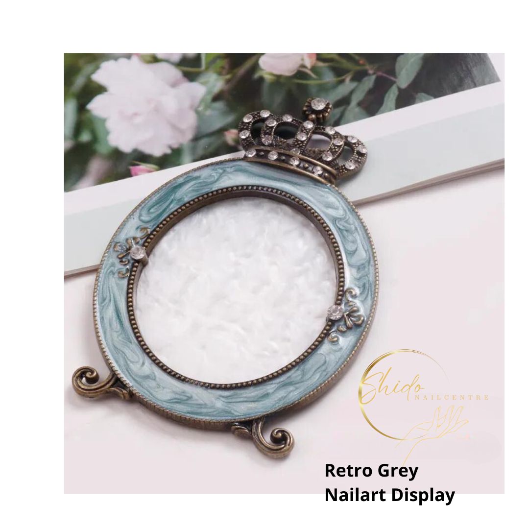 Retro Kroon Display Blauw - ShidoNails® - nailart display