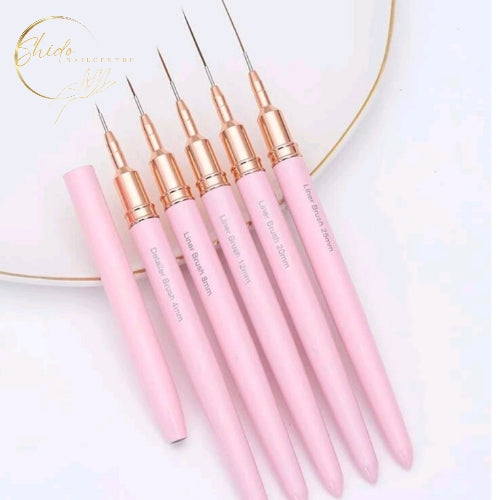 Liner Penselen soft Pink - ShidoNails® - nailart penselen