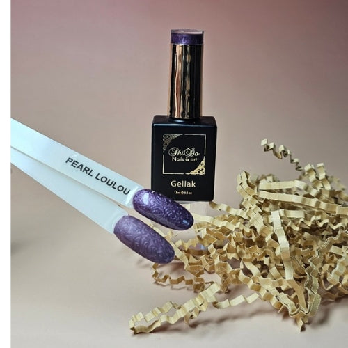 Pearl Loulou – ShidoNails® – Diep paarse parelglans gellak 15ml