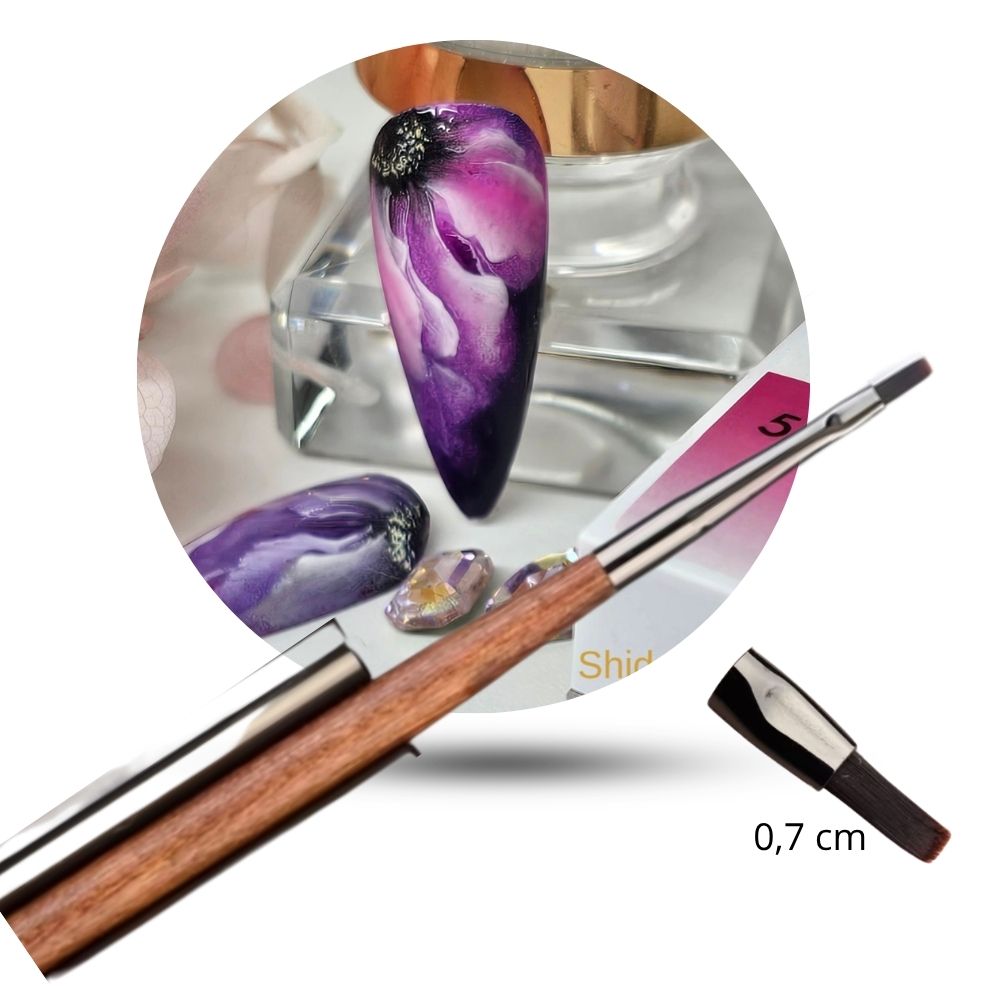 Micro Floral Brush – ShidoNails® – Flat 07