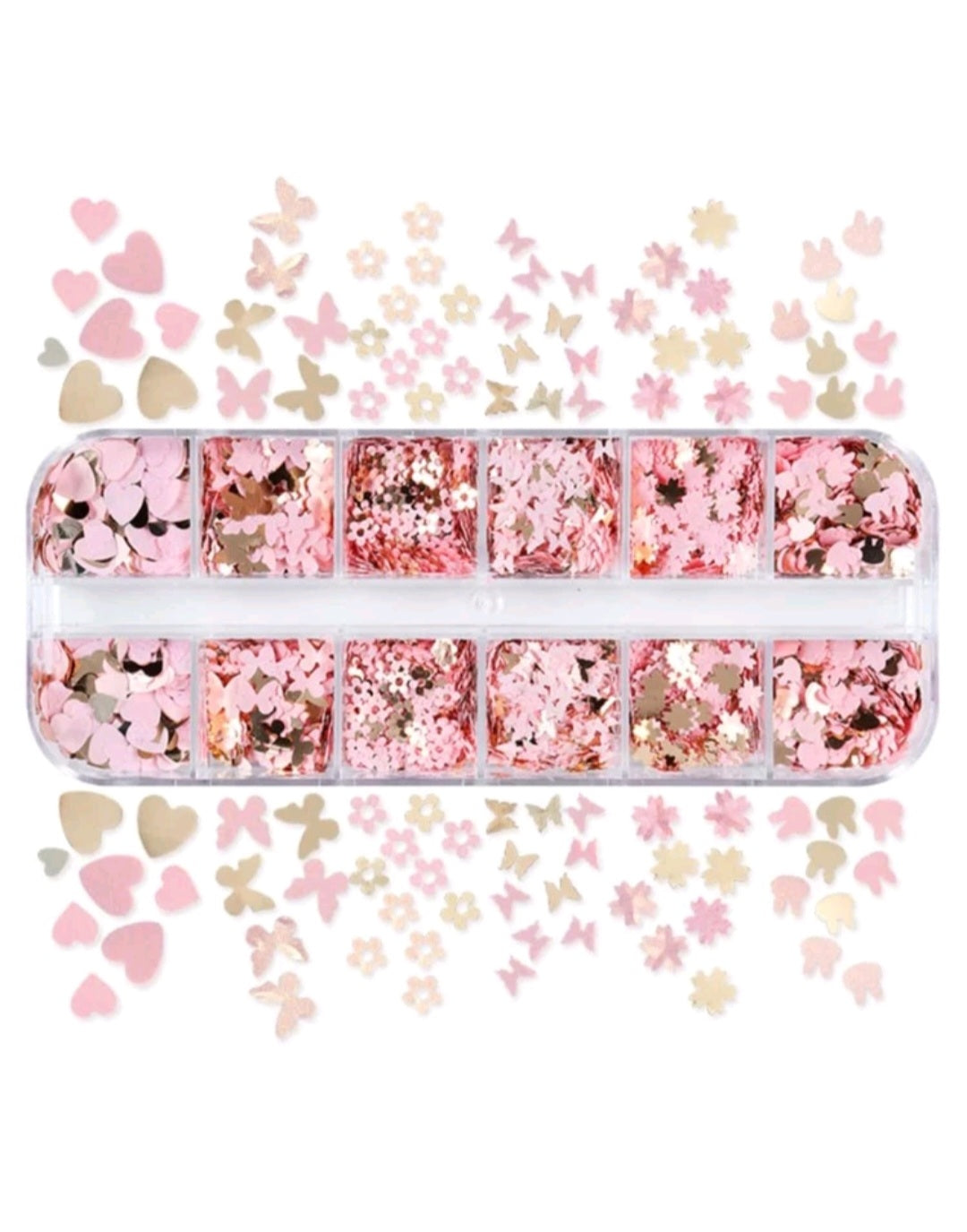 Pink Butterfly - ShidoNails® - vlinder pailletten voor nailart