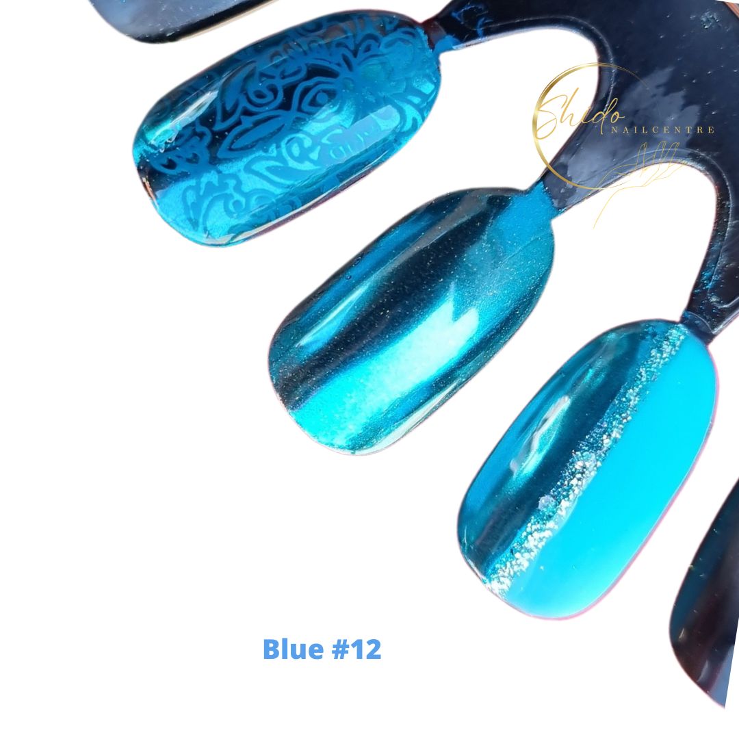 Titanium Blue #12- ShidoNails® - chrome poeder 5gr