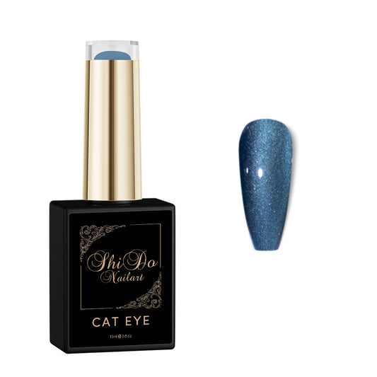 Cateye Vlinder donker blauw - ShidoNails® - diepe cateye gellak 15ml