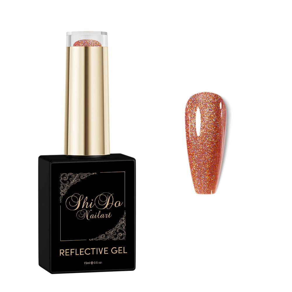 Flash manderin oranje - ShidoNails® - reflecterende gellak 15ml