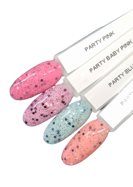 Party Collection - ShidoNails® - 4 vrolijke pastel kleuren gellak