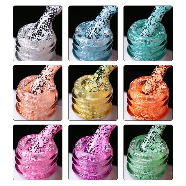 Snow Limoen - ShidoNails® - transparant met spikkels gellak 15ml