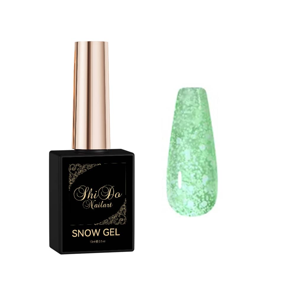 Snow Limoen - ShidoNails® - transparant met spikkels gellak 15ml