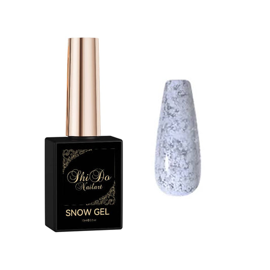 Snow white - ShidoNails® - transparant met spikkels gellak 15ml